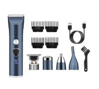 Giwnhvx Regolabarba per gli uomini Tagliacapelli elettrico Cordless Mens Grooming 5 in 1 Kit Trimmer & baffi Trimmer & Naso Facile da installare Facile da usare