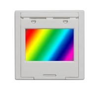Giwnhvx Rete di Diffrazione 300 Linee 2 mm Rete di Trasmissione Spettrofotometro Esperienza Di Insegnamento Ottica Plastica 300 Linee