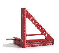 Giwnhvx Righello del Foro Triangolare da 5 Pollice Righello di Marcatura in Lega di Alluminio, Strumenti Telaio di Costruzione Quadrati, Regola di Misura per la Lavorazione Del Legno, B