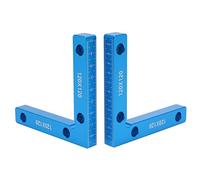 Giwnhvx Righello di posizionamento ad angolo retto, quadrato di posizionamento a 90 gradi 120 x 120 mm L Forma d'angolo Pinza Strumento per la lavorazione del legno 2 pezzi