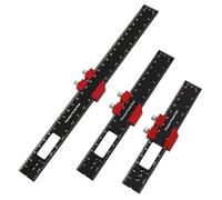 Giwnhvx Righello tascabile di precisione per la lavorazione del legno, righello scorrevole in alluminio e metrico a T, righello per tracciare il layout quadrato