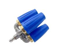 Giwnhvx Rondella ad alta pressione 4 in 1 con ugello turbina, apertura 2,0, 4 scomparti, ugello girevole a 360°, attacco rapido 1/4, blu