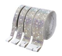 Giwnhvx Rotolo di nastro autoadesivo diamantato nastro glitterato fatto a mano decorazione regalo fai da te forniture per matrimoni cosmetici vaso decorazione B