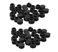 Giwnhvx Round Sedia da Tavolo Gamba Tubo Inserto Tubo Tappo 19mm Dia 60PZ Nero
