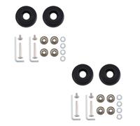 Giwnhvx Ruote di ricambio per valigie, 48 mm x 18 mm, 2 paia, colore nero