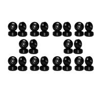 Giwnhvx Ruote per skateboard con cuscinetti, 52 x 30 mm, ruote in poliuretano per skateboard Cruiser Longboard (set da 40) nero