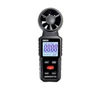 Giwnhvx S8606 Anemometro Vento Meter Tester Aria Interna Esterna Velocità del Vento Temperatura Rilevamento Volume Alta Precisione