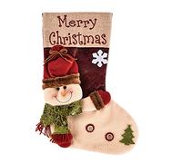 Giwnhvx Sacchetto di Regalo di Caramelle di Calze di Natale per la Decorazione 'albero di Natale del Camino di a Pupazzo di Neve