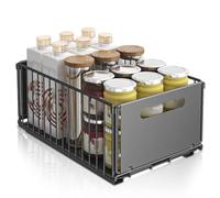 Giwnhvx Scaffale estraibile da cucina - Mensola per lavello da cucina, organizer per cassetti scorrevoli per bottiglie di condimento, snack e altro