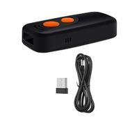 Giwnhvx Scanner di codici a barre QR 2D 1D BT e 2,4 GHz e cablato con suono e vibratore per la libreria al dettaglio del supermercato