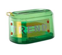 Giwnhvx Scatola di carta di sollevamento automatica da tavolo in plastica per tovaglioli di carta da tavolo per ristorante decorazione tavolino verde