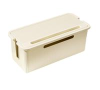 Giwnhvx Scatola di gestione dei cavi con coperchio per nascondere fili e multiprese, scatola di immagazzinaggio per cavi per computer a 32 x 15 x 12,5 cm