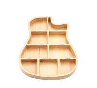 Giwnhvx Scatola di immagazzinaggio di plettri di parti di chitarra in legno personalizzato per accessori di ricambio per chitarra