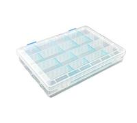 Giwnhvx Scatola di plastica regolabile per attrezzatura da pesca con gancio custodia portatile per attrezzatura multifunzionale organizer scatole da pesca