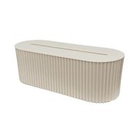 Giwnhvx Scatola portaoggetti per cavi e cavi, per router WiFi wireless, supporto per linea dati desktop, bianco