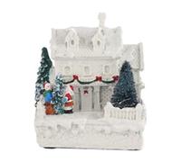 Giwnhvx Scena di Natale Villaggio Città Inverno Neve Villaggio LED Luce Decorazione Regalo Ufficio Vacanze Decorazione D