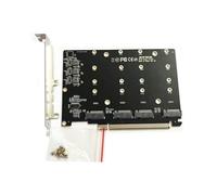 Giwnhvx Scheda adattatore per disco rigido PCIe 4.0 X16 Scheda 4 NVMe M.2 SSD Array Card Multifunzionale Comodo VROC Slot Card Adapter Facile da installare Facile da usare