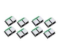 Giwnhvx Scheda di Derivazione Terminale Doppia Ethernet RJ45 8 Pezzi, Scheda Connettore a Passo 3,5 mm, Terminale Adattatore di Rete Schermato