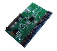 Giwnhvx Scheda di Estensione 1 a 5 Porte SATA3.0 Scheda Controller Scheda Madre Porta Moltiplicatore Riser Card HUB Adattatore Installazione Facile