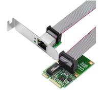 Giwnhvx Scheda di rete mini PCIE Gigabit Scheda di rete RJ45 a porta singola scheda Ethernet 10/100/1000Mbps Adattatore di rete per PC Computer