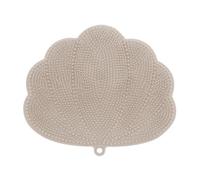Giwnhvx Scrubber da parete per schiena e piedi con ventose, per pulire e esfoliare in profondità sotto la doccia, colore cachi, facile da usare, 30 x 25,5 cm