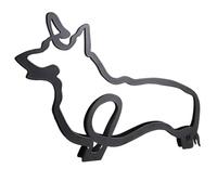 Giwnhvx Scultura da parete di arte minimalista del cane in metallo, arte da parete di cane minimalista, decorazione per la casa minimalista , decorazione del soggiorno