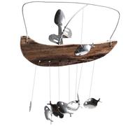 Giwnhvx Scultura Pescatore Campanelli Eolici Decorazione Interna o Esterna per Giardino Ornamenti Appesi Regalo Decorazione del Giardino
