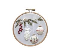 Giwnhvx Serie di Natale non finita, borsa a punto croce, borsa da ricamo per principianti, decorazione domestica fai da te. Ornamenti