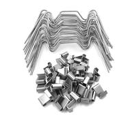 Giwnhvx Serra Vetro Pane Clip Attrezzo Giardinaggio Serra Strumenti di Riparazione per Yard Serra Giardino Casa 1.2 X 75mm
