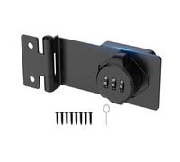Giwnhvx Serratura a combinazione senza chiave, serratura a combinazione per armadietti, cassette postali, blocco per armadietto da ufficio, angolo di 90°, facile da installare, facile da usare, nero