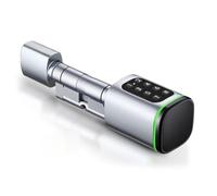 Giwnhvx Serratura intelligente della carta di scorrimento della password APP Sblocco Bluetooth Anti-Theft Fingerprint Sostituzione Cilindro, B