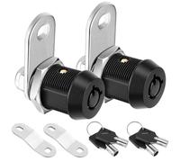 Giwnhvx Serratura per armadio con chiave, serratura tubolare resistente a camma da 5/8 pollici per serratura vano camper, set completo di serrature a camma per camper