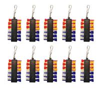 Giwnhvx Set di 10 ganci per palline da golf con gancio per golf, accessori per golf, supporto per tee