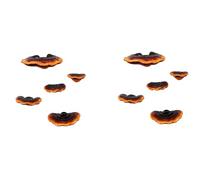 Giwnhvx Set di 10 ripiani a forma di fungo, decorazione da parete, piccolo ripiano da parete per camera da letto, decorazione a forma di fungo in resina, decorazione da parete angolare