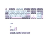 Giwnhvx Set di 125 tasti in PBT Double Shot Keycaps Cherry Altezza per MX Tastiera da gioco meccanica Ricambi Accessori Tipo-B