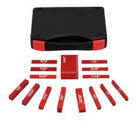 Giwnhvx Set di 15 blocchi di installazione per la lavorazione del legno, set di barre di montaggio, accessori per sega da banco e seghe da tavolo, colore rosso