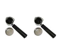 Giwnhvx Set di 2 filtri da caffè senza fondo riutilizzabili da 51 mm per portafiltro Homix da 60 mm 15-20 bar per parti di macchine da caffè espresso