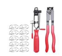 Giwnhvx Set di 2 pinze a morsetto per bagagliaio CV con 20 fasce a crimpare, pinze a crimpare per bagagliaio, fascette per auto