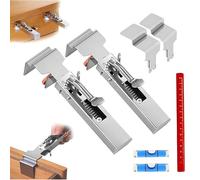 Giwnhvx Set di 2 pinze per l'installazione della facciata del cassetto, morsetto di fissaggio del cassetto regolabile, morsetti per pannello per la lavorazione del legno, pinze per telaio dell'armadio