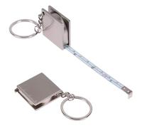 Giwnhvx Set di 2 portachiavi retrattili per metro, portachiavi per il corpo, metro compatto per borsa, tasche 100 cm