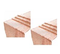 Giwnhvx Set di 2 runner da tavola con paillettes in rame glitterato per accessori per feste di compleanno, matrimonio, addio al nubilato, festa