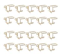 Giwnhvx Set di 20 anelli per unghie sottili per donne, copertura di protezione quotidiana delle dita e anello alla moda, regalo per la fidanzata, oro