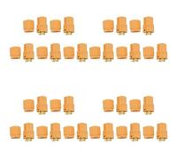 Giwnhvx Set di 20 paia di connettori MT60 da 3,5 mm a 3 fili a 3 poli per RC ESC al motore, 5 connettori maschio e 5 connettori femmina