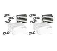 Giwnhvx Set di 20 targhette magnetiche per nome, porta badge magnetico con 3 forti magneti, targhette per nome aziendale/badge identificativo