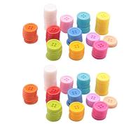 Giwnhvx Set di 200 bottoni da cucito per bambini, in plastica, colore casuale, 20 mm