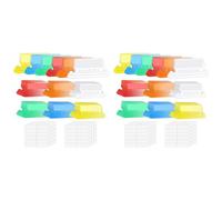 Giwnhvx Set di 240 linguette multicolore da appendere con inserti vuoti, 5,1 cm, in plastica, per cartelle sospese