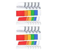 Giwnhvx Set di 240 linguette per documenti da 5,1 cm e inserti multicolore per identificare rapidamente i file appesi