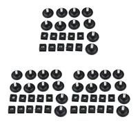 Giwnhvx Set di 30 piedini di livellamento regolabili con diametro della base da 45 mm, kit di inserti per tubo quadrato da 25 x 25 mm