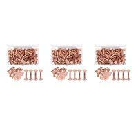 Giwnhvx Set di 300 rivetti in rame e rondelle per cuoio e rame, rivetti di fissaggio per portafogli, collari, pelle, fai da te
