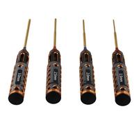 Giwnhvx Set di 4 cacciaviti esagonali con placcatura in titanio da 1,5 mm/2 mm/2,5 mm/3 mm, cacciavite esagonale, per auto, barca, aereo